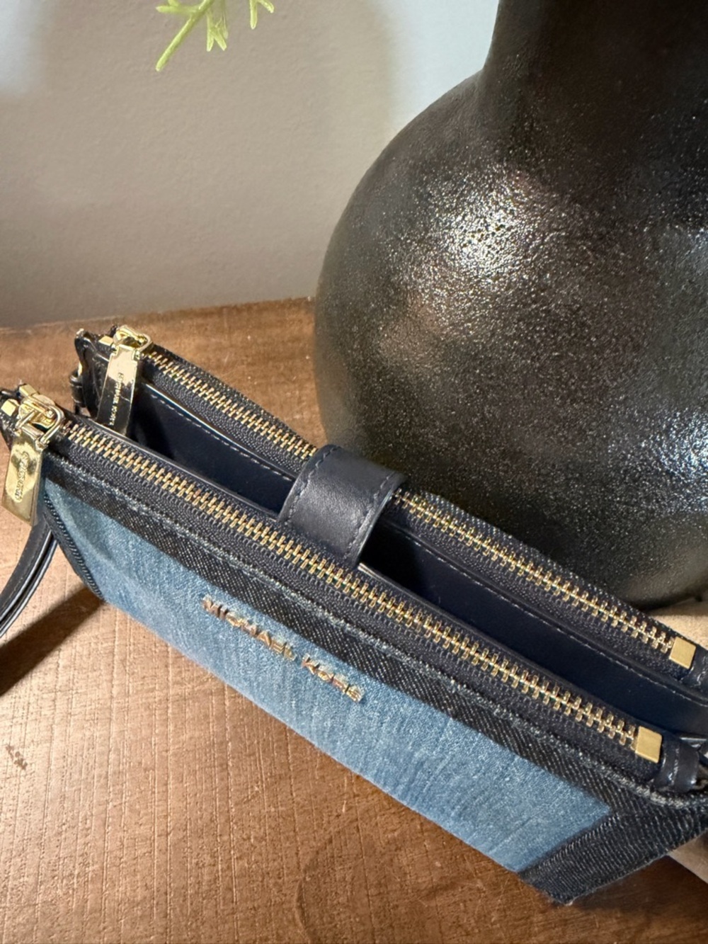 Michael Kors Denim Wristlet - Picture 3 of 10